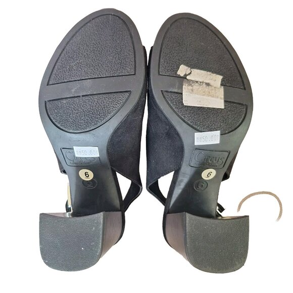 Circus by Sam Edelman BLACK SUEDE HEELED SANDALS SIZE 6 - Picture 5 of 5